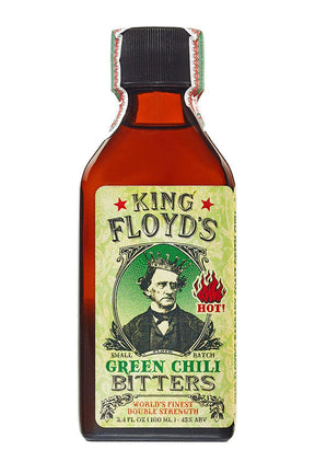 Bottle of King Floyd's Green Chili Bitters (100ml)-Spirits-Flatiron SF