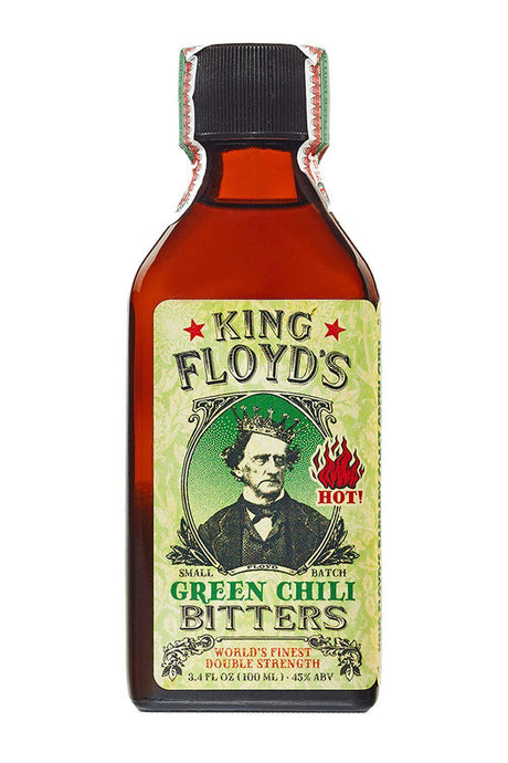 Bottle of King Floyd's Green Chili Bitters (100ml)-Spirits-Flatiron SF