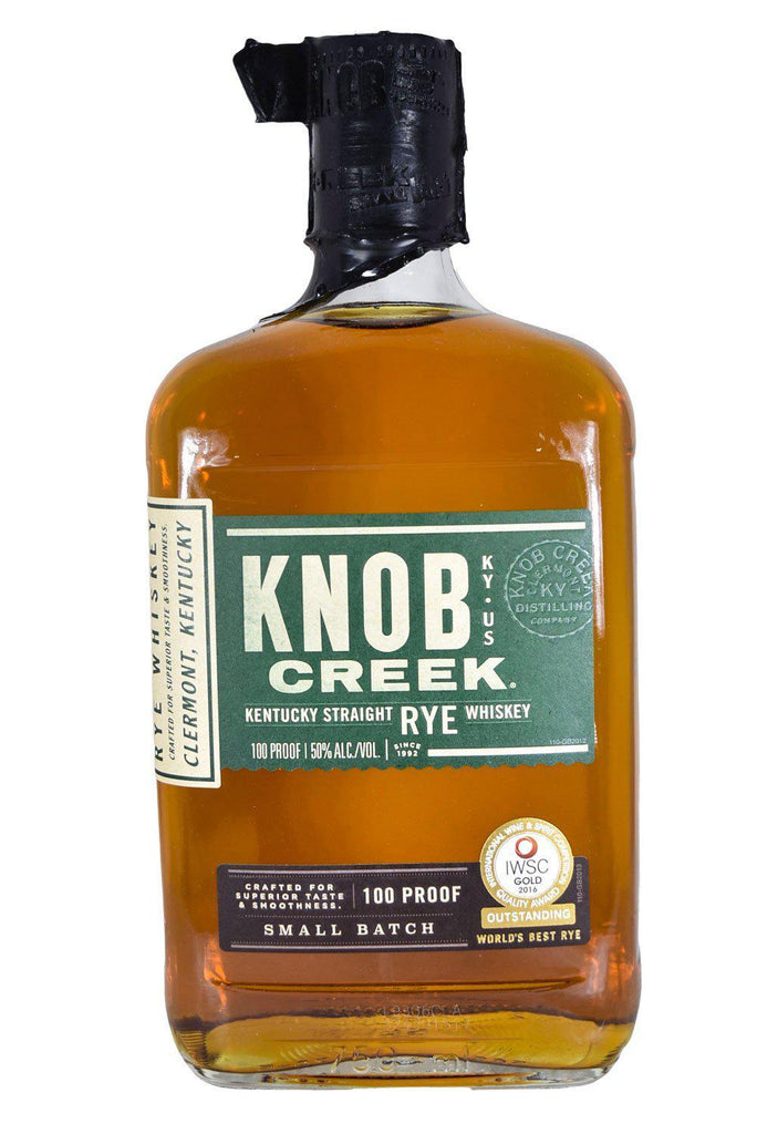 Bottle of Knob Creek Rye Whiskey-Spirits-Flatiron SF