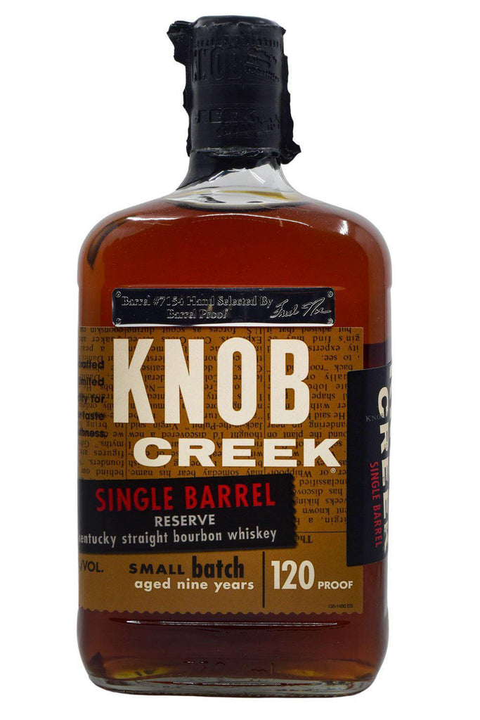 Bottle of Knob Creek Single Barrel Reserve Bourbon-Spirits-Flatiron SF