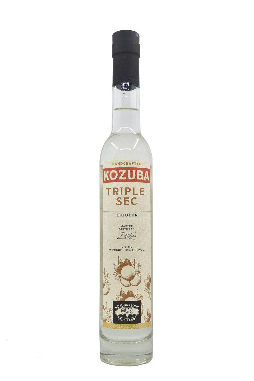 Bottle of Kozuba & Sons Distillery Triple Sec Liqueur (375ml)-Spirits-Flatiron SF