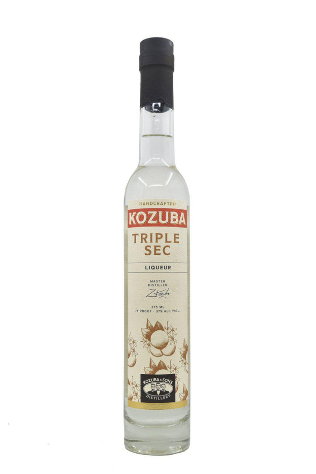 Bottle of Kozuba & Sons Distillery Triple Sec Liqueur (375ml)-Spirits-Flatiron SF