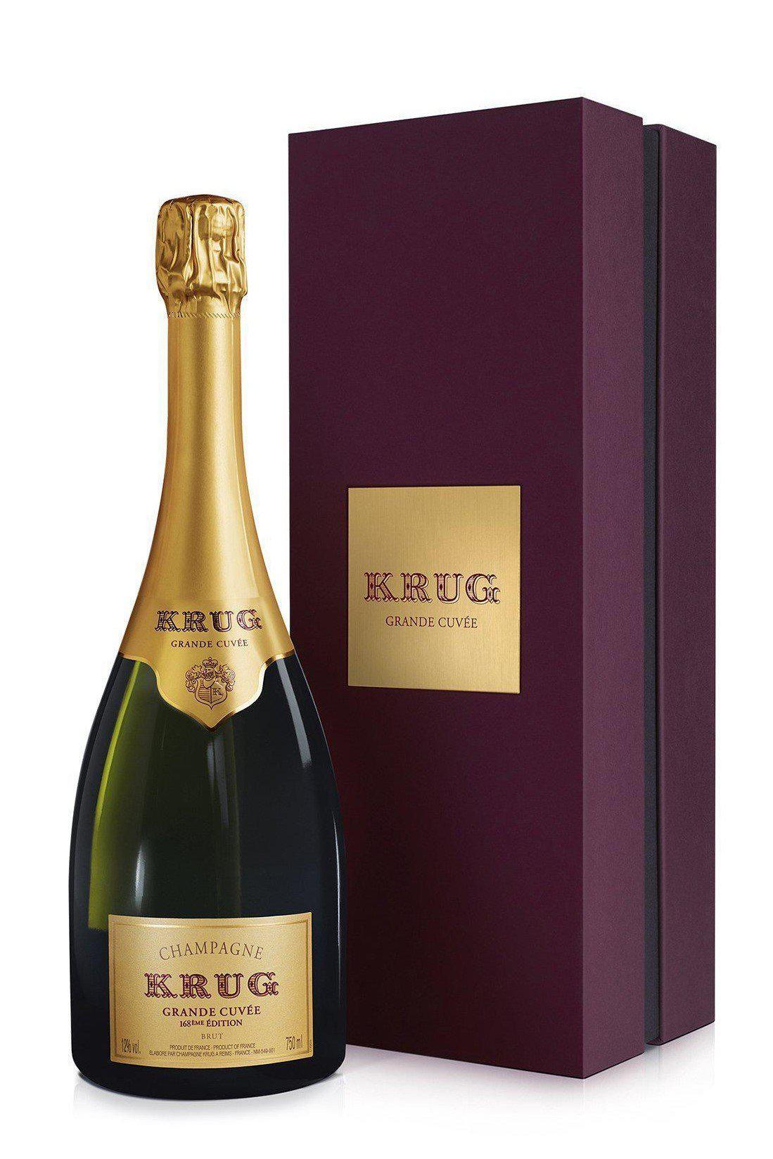 Bottle of Krug Grande Champagne Brut Grande Cuvée 168th Edition NV-Sparkling Wine-Flatiron SF