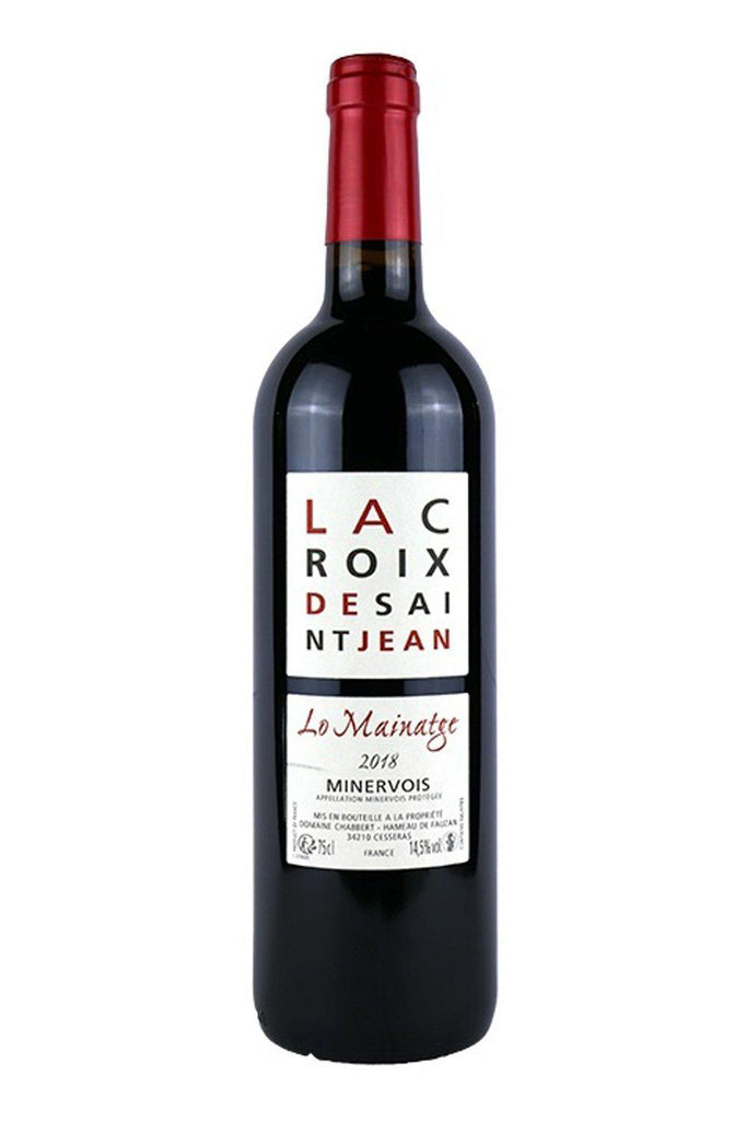 Bottle of La Croix de Saint Jean Cuvee Lo Mainatge Minervois 2018-Red Wine-Flatiron SF