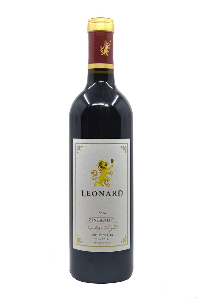 Bottle of Leonard Wine Company Chiles Valley Zinfandel Rustridge Vineyard 2016-Red Wine-Flatiron SF