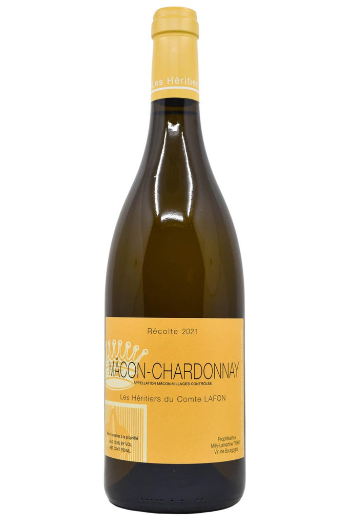 Bottle of Les Heritiers du Comte Lafon Macon-Chardonnay 2021-White Wine-Flatiron SF