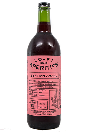 Bottle of Lo-Fi Aperitifs Gentian Amaro California-Spirits-Flatiron SF