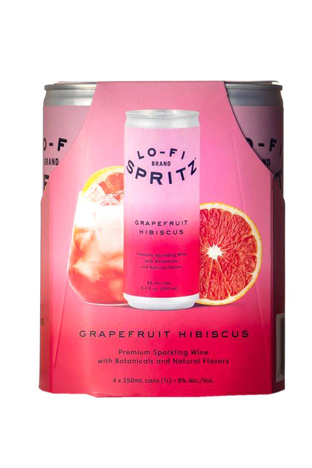 Bottle of Lo-Fi Aperitifs Grapefruit Hibiscus Spritz 4pk Cans-Spirits-Flatiron SF