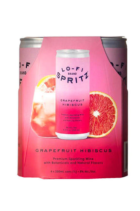 Bottle of Lo-Fi Aperitifs Grapefruit Hibiscus Spritz 4pk Cans-Spirits-Flatiron SF