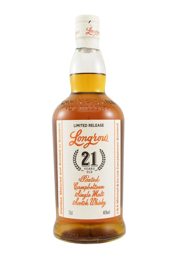 Bottle of Longrow 21 Year Old Peated Campbeltown Single Malt Whisky-Spirits-Flatiron SF