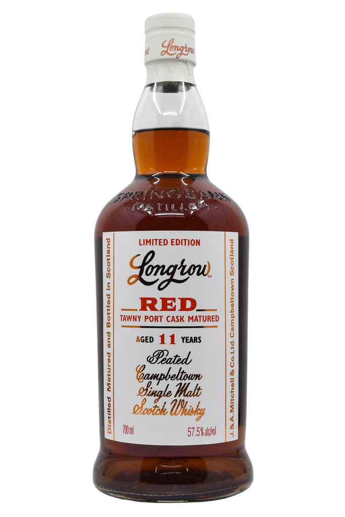 Bottle of Longrow Red 11 Years Old Tawny Port Cask Campbeltown Single Malt Scotch-Spirits-Flatiron SF