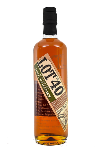 Bottle of Lot 40 Canadian Rye Whiskey-Spirits-Flatiron SF