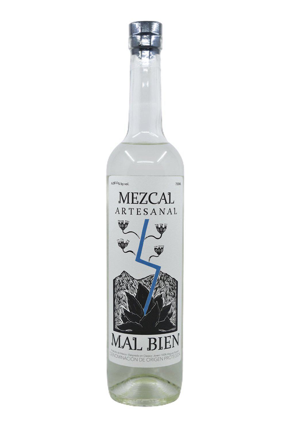 Bottle of Mal Bien Espadin Mezcal-Spirits-Flatiron SF