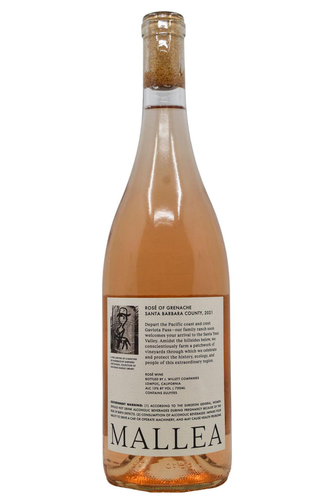 Bottle of Mallea Santa Barbara Grenache Rose 2021-Rosé Wine-Flatiron SF