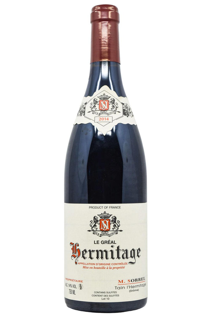 Bottle of Marc Sorrel Hermitage Le Greal 2014-Red Wine-Flatiron SF