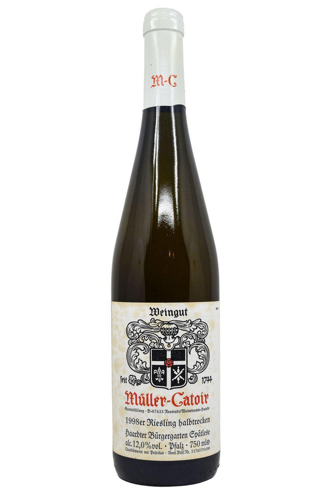Bottle of Muller-Catoir Haardter Burgergarten Riesling Halbtrocken Spatlese #14 1998-White Wine-Flatiron SF