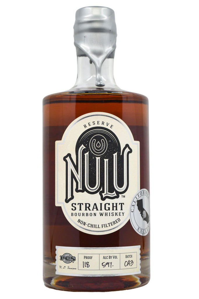 Bottle of Nulu Straight Bourbon Whiskey-Spirits-Flatiron SF