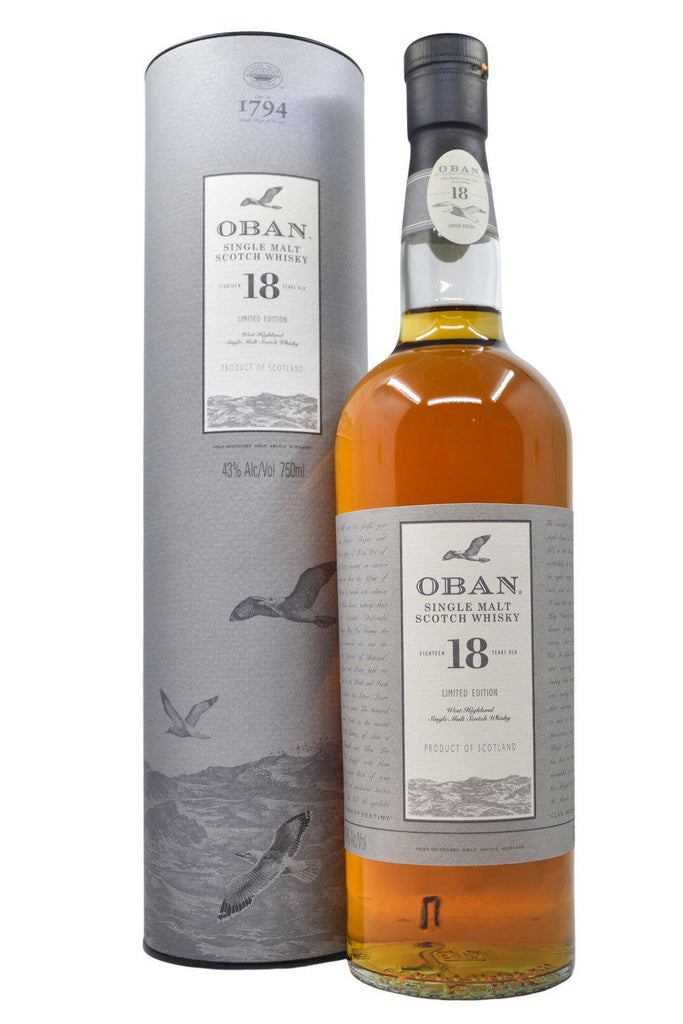 Bottle of Oban Limited Edition 18 Year Old Limited Edition Single Malt Scotch Whisky-Spirits-Flatiron SF