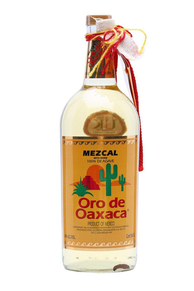 Bottle of Oro de Oaxaca Mezcal con Gusano-Spirits-Flatiron SF