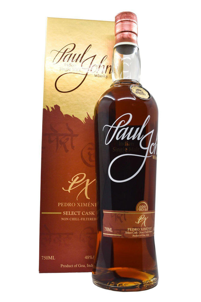 Bottle of Paul John PX Select Cask Single Malt Indian Whisky-Spirits-Flatiron SF
