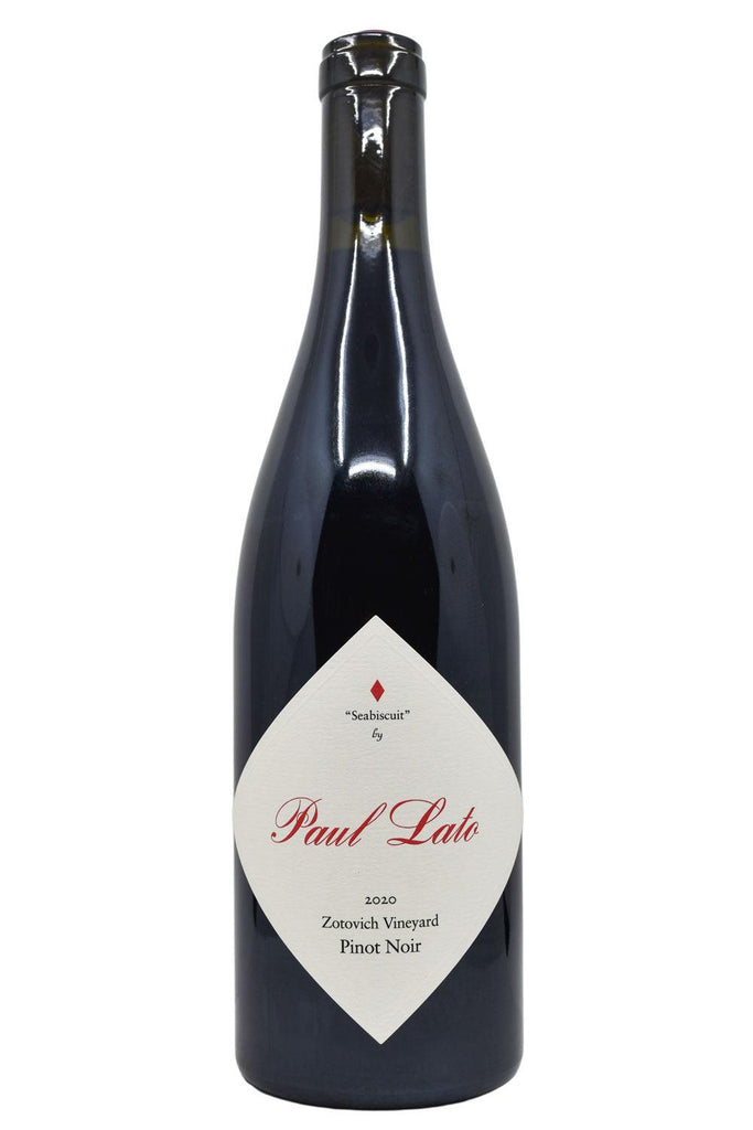 Bottle of Paul Lato Sta. Rita Hills Pinot Noir Seabiscuit 2020-Red Wine-Flatiron SF