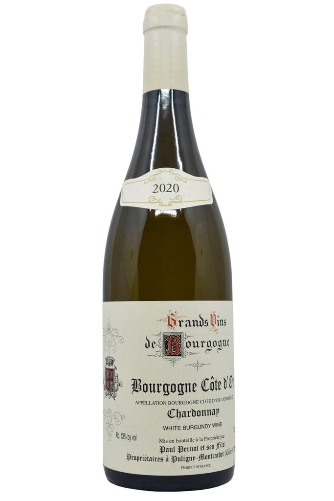 Bottle of Paul Pernot Bourgogne Cote d'Or 2020-White Wine-Flatiron SF