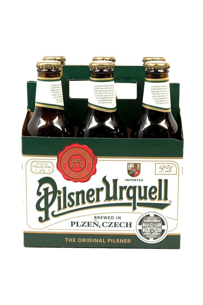 Bottle of Pilsner Urquell 6pack-Beer-Flatiron SF