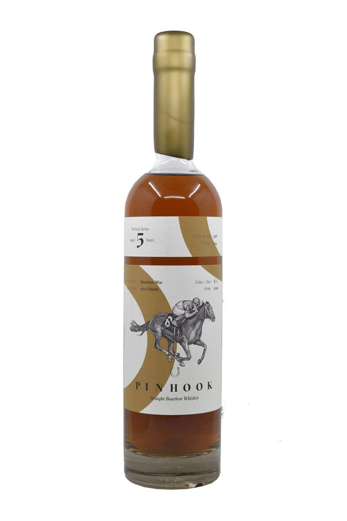 Bottle of Pinhook Straight Bourbon Whiskey War Vertical Series 5 Year 104 proof-Spirits-Flatiron SF