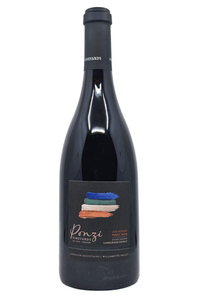 Bottle of Ponzi Vineyards Pinot Noir Laurelwood District Estate Reserve 2018-Red Wine-Flatiron SF