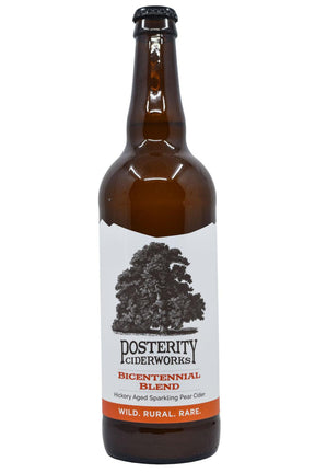 Bottle of Posterity Ciderworks Bicentennial Blend Hickory Aged Sparkling Pear Cider (650ml)-Cider-Flatiron SF