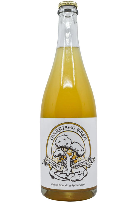 Bottle of Posterity Ciderworks Marriage Tree Oaked Sparkling Apple Cider (750ml)-Cider-Flatiron SF