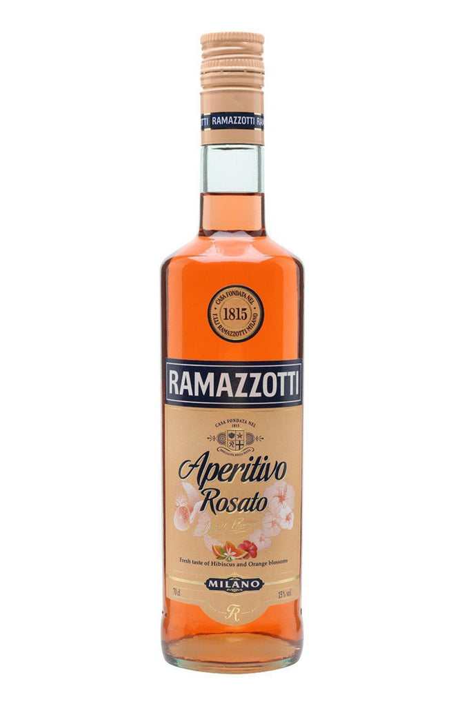 Bottle of Ramazzotti Aperitivo Rosato-Spirits-Flatiron SF