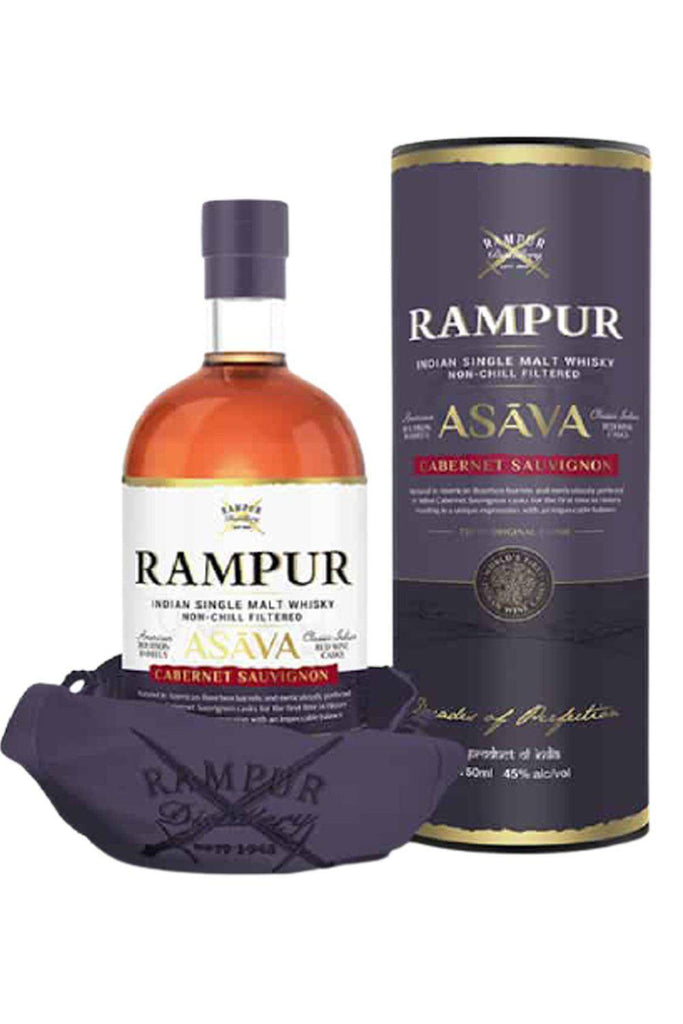Bottle of Rampur Asava Cabernet Cask Single Malt India-Spirits-Flatiron SF