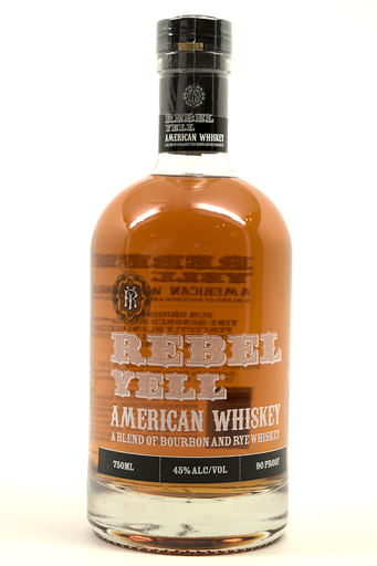 Bottle of Rebel Yell American Whiskey-Spirits-Flatiron SF