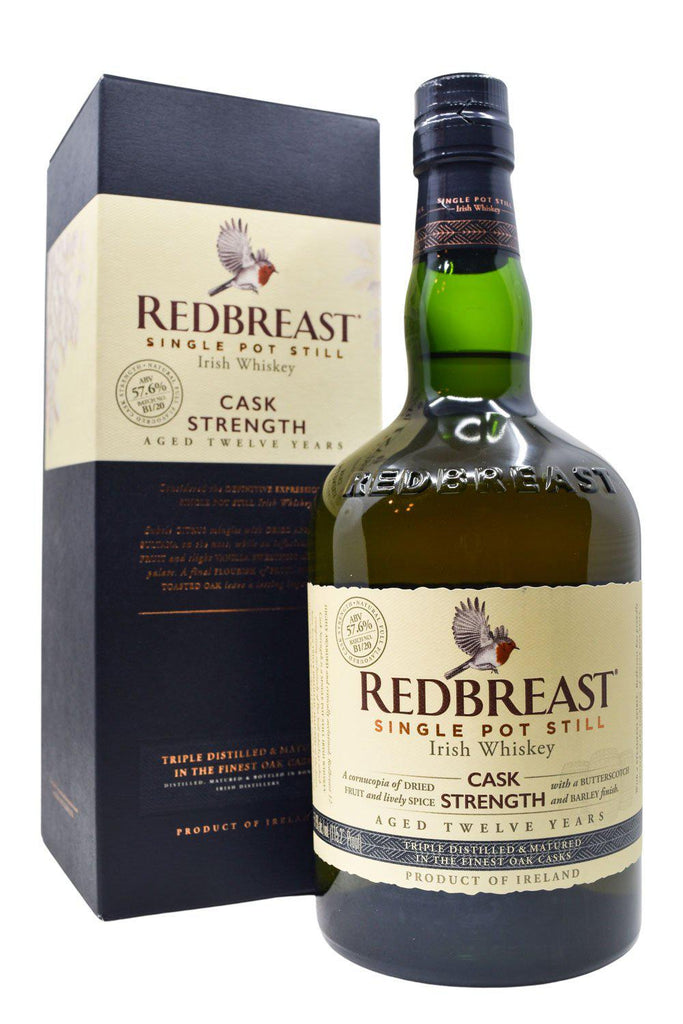 Bottle of Redbreast Irish Whiskey 12 Year Cask Strength-Spirits-Flatiron SF