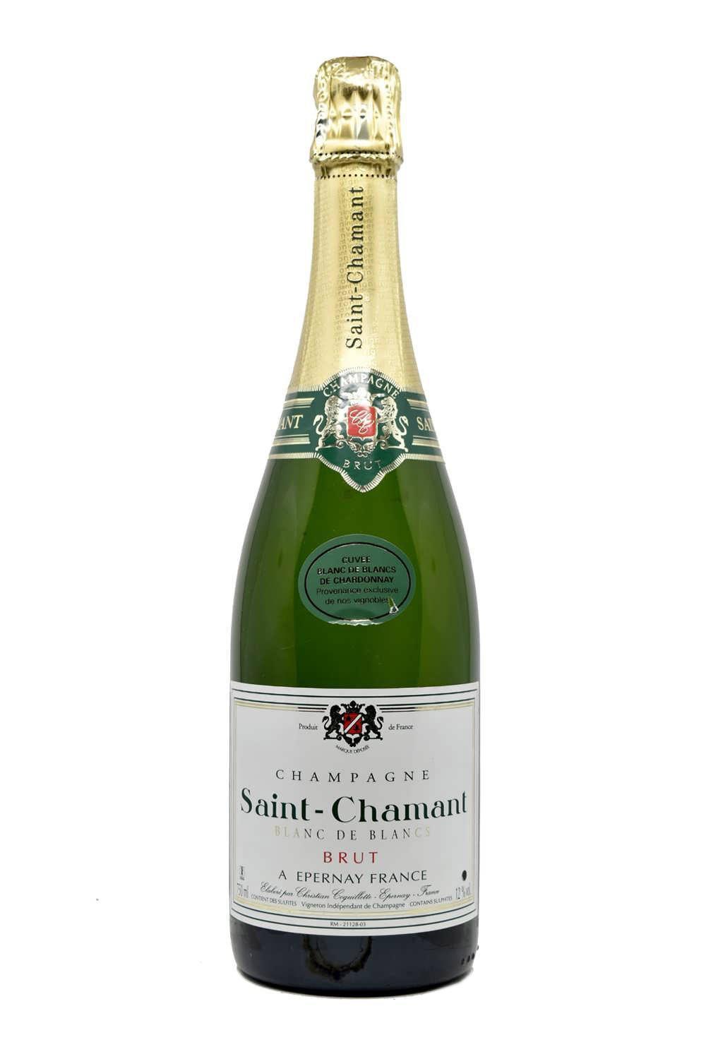 Bottle of Saint-Chamant Champagne Blanc de Blancs Brut NV-Sparkling Wine-Flatiron SF