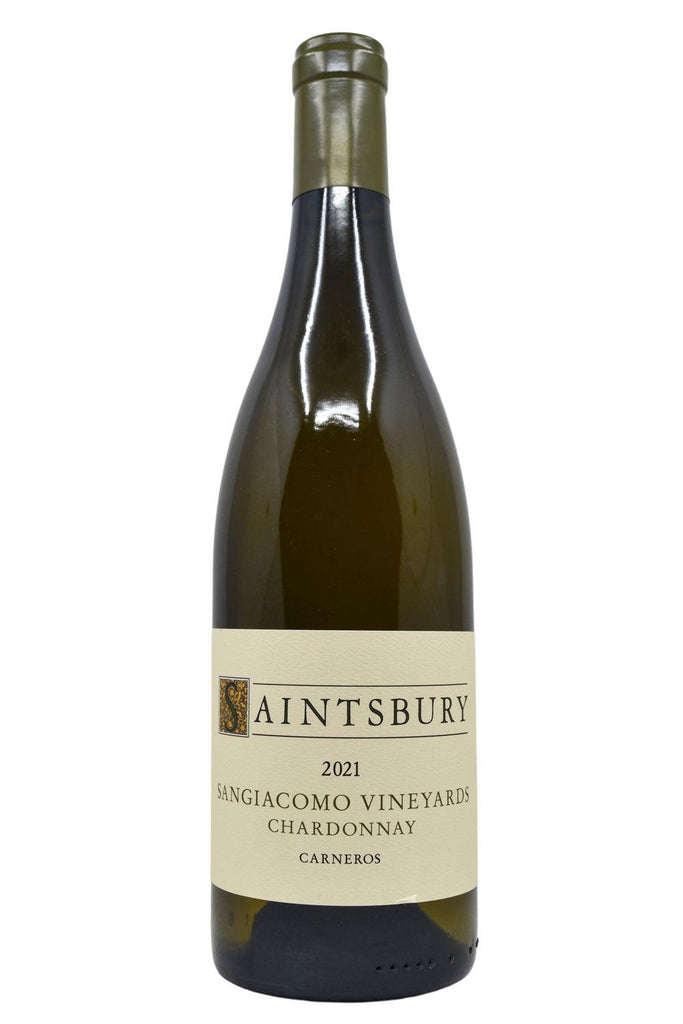 Bottle of Saintsbury Carneros Chardonnay Sangiacomo Vineyards 2021-White Wine-Flatiron SF