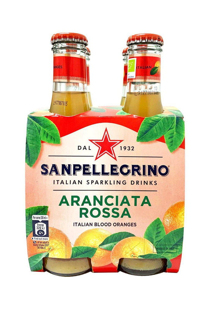 Bottle of San Pellegrino Aranciata Rossa Soda 4pk-Grocery-Flatiron SF