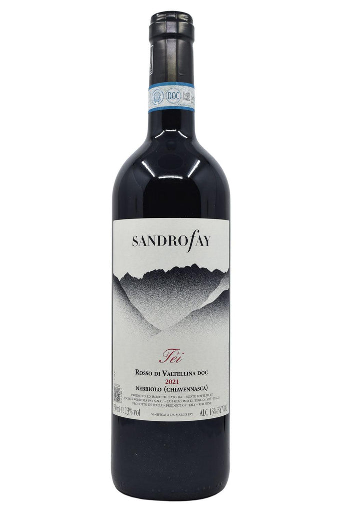 Bottle of Sandro Fay Rosso di Valtellina Tei 2021-Red Wine-Flatiron SF