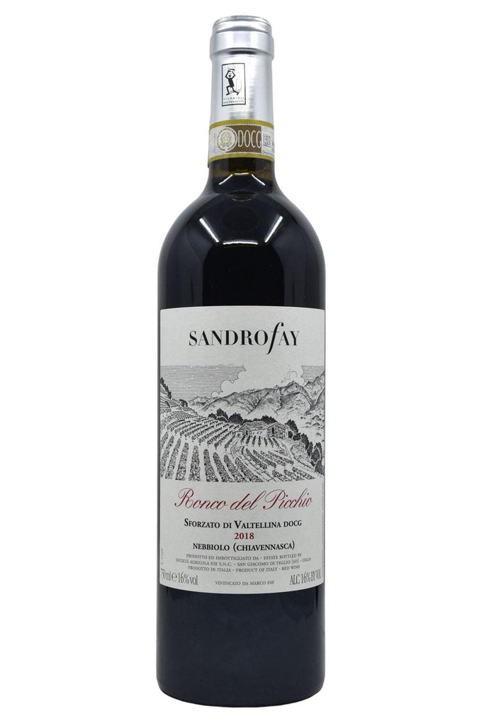 Bottle of Sandro Fay Sforzato Di Valtellina Ronco Del Picchio 2018-Red Wine-Flatiron SF