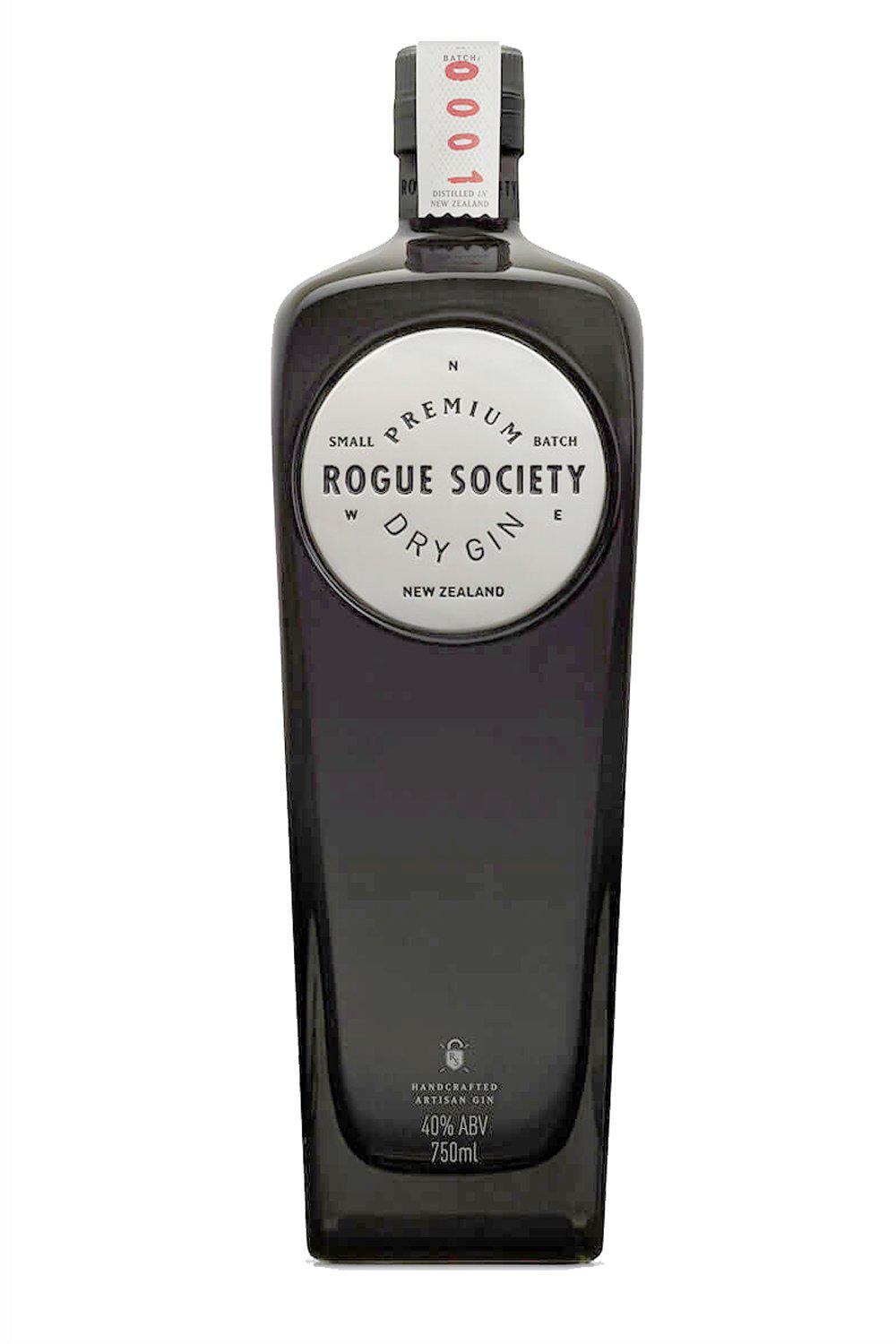 Bottle of Scapegrace Rogue Society Premium Small Batch Dry Gin New Zealand-Spirits-Flatiron SF