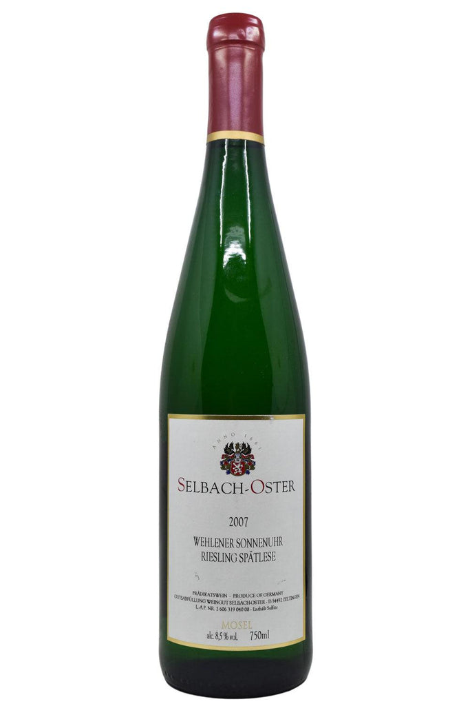 Bottle of Selbach-Oster Wehlener Sonnenuhr Riesling Spatlese #40 2007-White Wine-Flatiron SF
