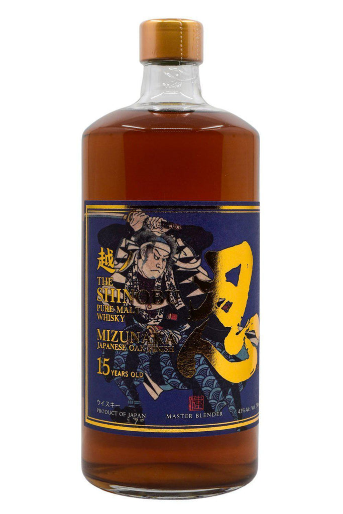 Bottle of Shinobu Distillery 15 Years Old Mizunara Japanese Oak Finish Pure Malt Whisky-Spirits-Flatiron SF
