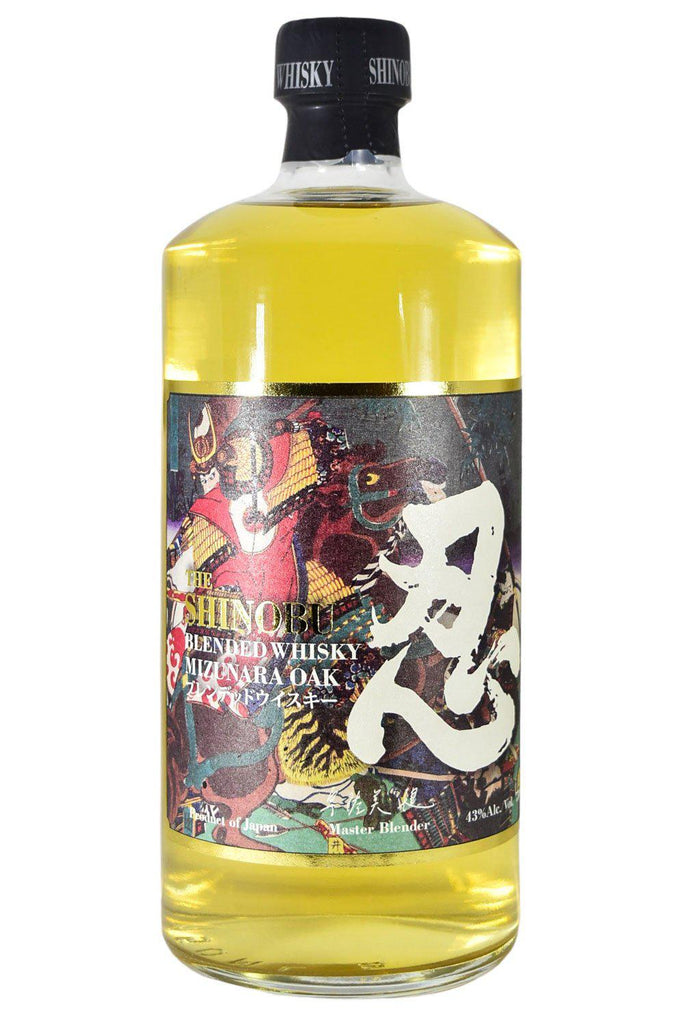 Bottle of Shinobu Distillery Mizunara Oak Finished Blended Japanese Whiskey-Spirits-Flatiron SF