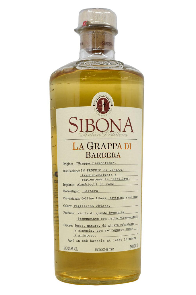 Bottle of Sibona Antica Distilleria La Grappa di Barbera (1L)-Spirits-Flatiron SF