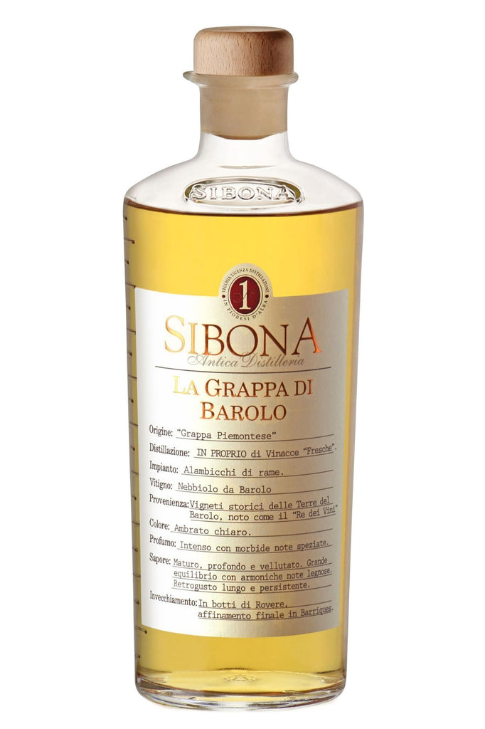 Bottle of Sibona Antica Distilleria La Grappa di Barolo (1L)-Spirits-Flatiron SF