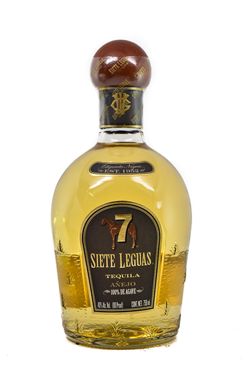 Bottle of Siete 7 Leguas Tequila Anejo-Spirits-Flatiron SF