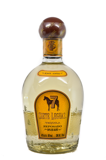 Bottle of Siete 7 Leguas Tequila Reposado-Spirits-Flatiron SF