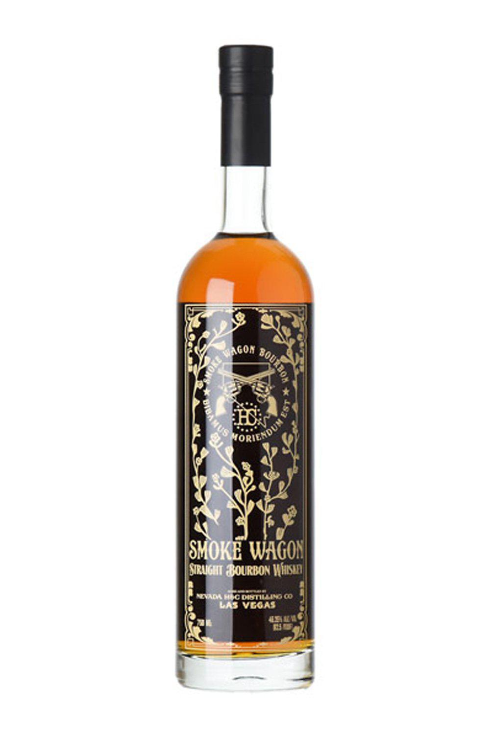 Bottle of Smoke Wagon 4 Year Straight Bourbon-Spirits-Flatiron SF