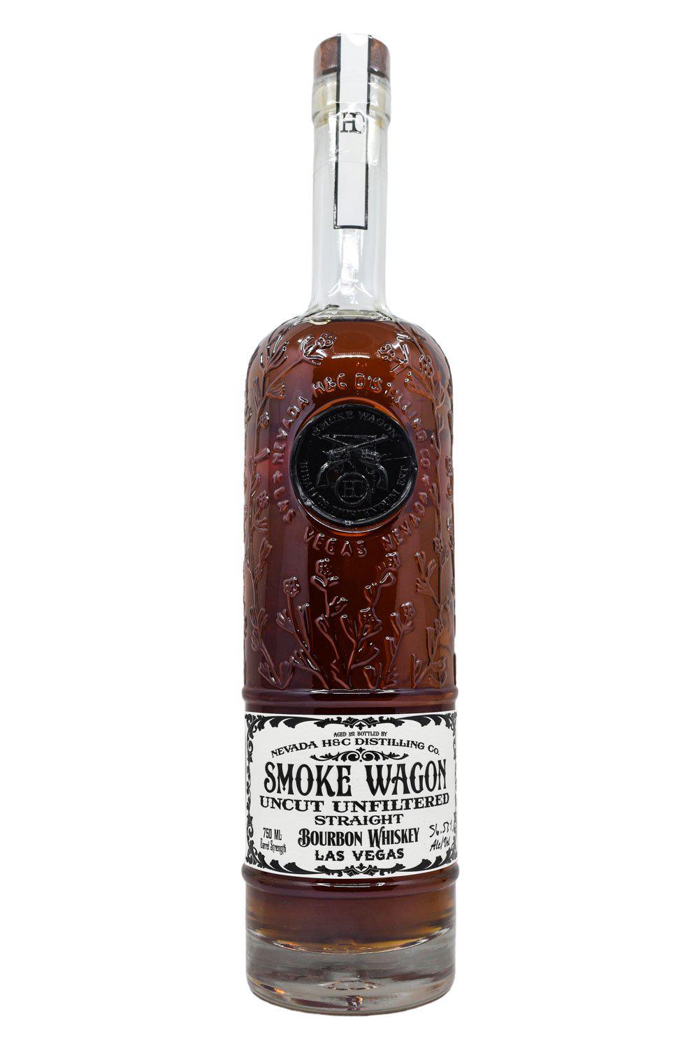 Smoke Wagon Uncut Unfiltered Straight Bourbon Whiskey Limited Edition